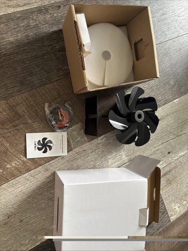 Blade stove fan heat powered - fan, heat-powered