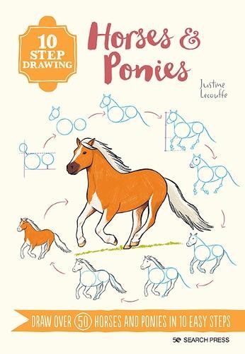 Step drawing horses - 10, &