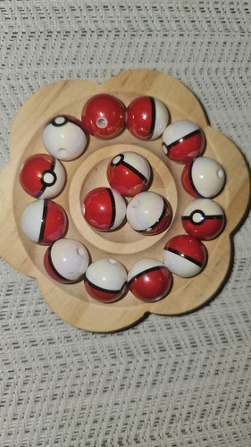 Pokemon ball 16mm acrylic - 16mm,