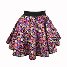 Girls 80s 70s ROCKSTAR POP STAR bubblepop Skirt FANCY DRESS COSTUME