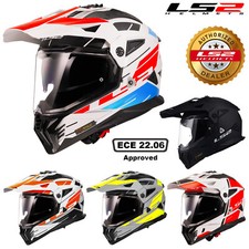 LS2 MX702 PIONEER II DUAL VISOR ADVENTURE OFF ROAD MX ECE22.06 MOTORCYCLE HELMET
