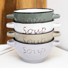 Set handled soup - of,