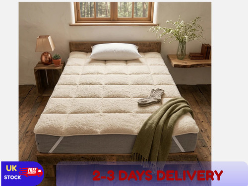 Teddy fleece mattress topper - teddy,