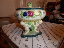 Collectors Japanese Maruhon decorative vintage cherub pot