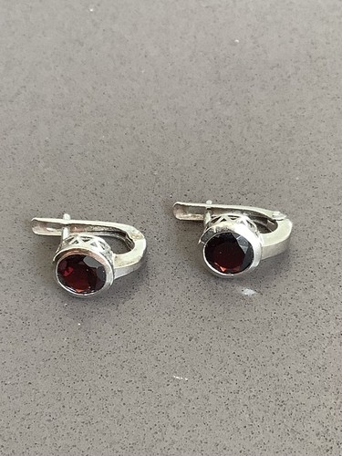 New sterling silver red - new, garnet