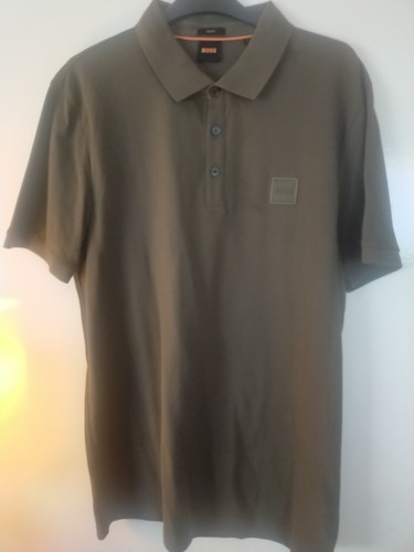 Boss polo khaki military - khaki,