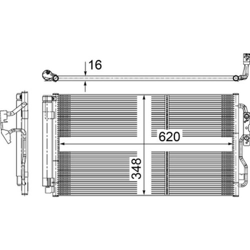 Mahle condenser for bmw - condenser,
