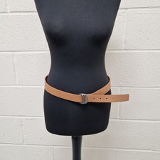 Diesel Blumosa Y2K Belt Size 90 / 36 Genuine Leather Metal Buckle Unusual 