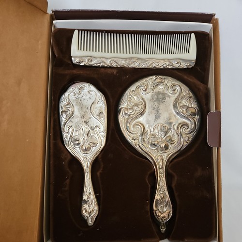 Vintage silver plated handheld - vintage,