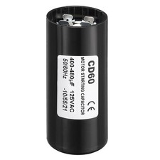 Motor Start Capacitor 400-480uF/Mfd 125V 50/60Hz CD60 Running Capacitor Black
