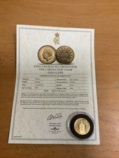 The London Mint King Charles III Coronation The Coronation Chair 9ct Coin