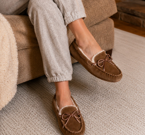 Nwt fuzzy moccasin slippers - ,