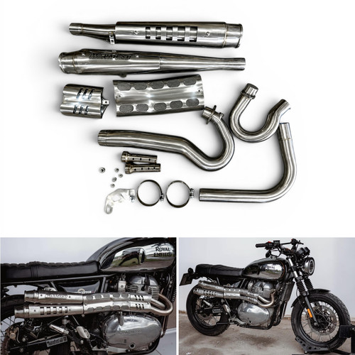 Scrambler full exhaust system - scrambler,