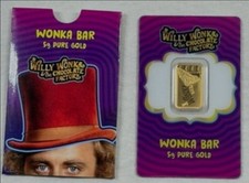 24k 5g Pure Gold Wonka Bar - Wonka Chocolate 3314 24ct