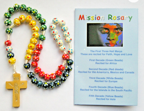 Missionary rosary colourful - rosary,