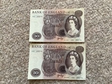 TWO BANK OF ENGLAND TEN POUND