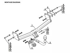 Swan Neck Tow Bar For JEEP