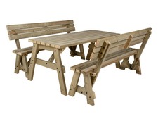 Garden bench table set - garden,