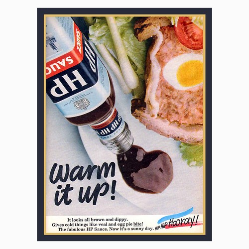 Sauce retro metal tin - metal, sign