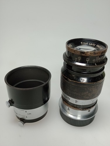 Leica elmar 9cm 90mm black - elmar,