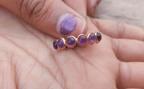 Natural amethyst eternity - natural,