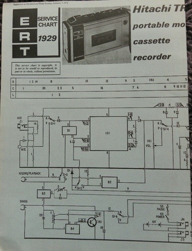Hitachi portable mono tape - portable,