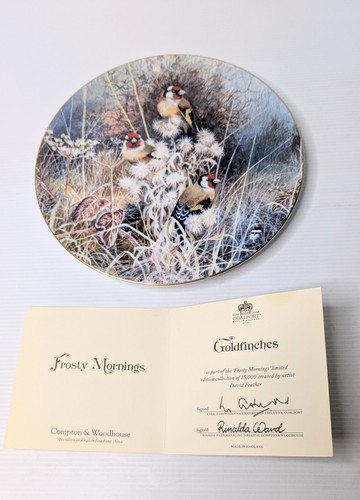 Coalport goldfinches frosty - coalport,