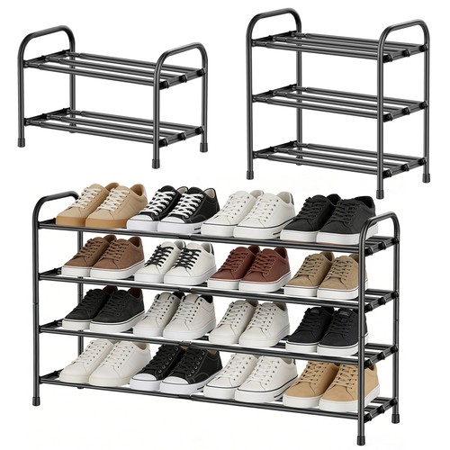 Expandable shoe rack 4 - rack,, tier