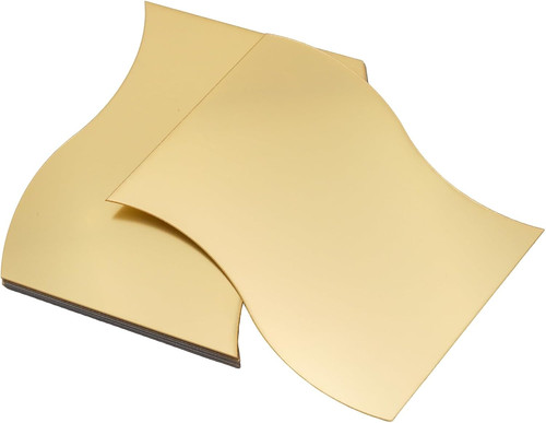 12pcs gold wavy - wavy, mirror
