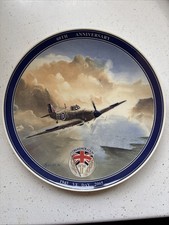 Wedgwood Hurricane Plate Boxed 60th Anniversary VE Day WWII Daily Mail