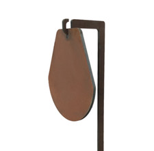 Hardox AR500 Target Stand (Long Stem) with 300mm Gong