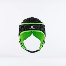 Gilbert Rugby XP 250 Black Green Senior Protective Headguard - Free P&P