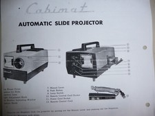 Instructions slide projector