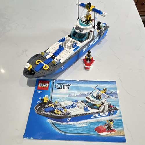 Lego city police boat - city,