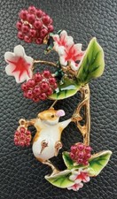 Vintage Style Brooch Naughty