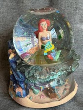 Disney Ariel Musical Snow Globe, Under the Sea, Working.   *Missing Scuttle* 