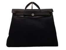 Auth JH101 Hermes Her Bag MM Tote Bag Handbag Silver Hardware from Japan