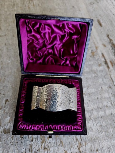 Antique silver napkin - silver, ring