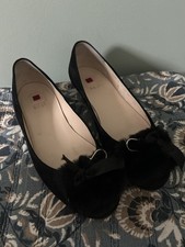 Hogl Black Ballet Flat Shoes