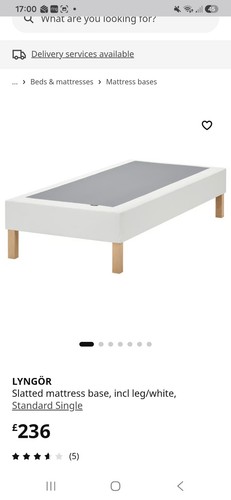 Ikea single bed base - single,