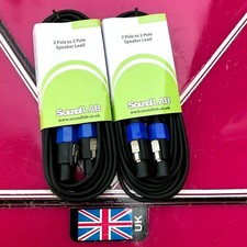 Speaker leads speakon to