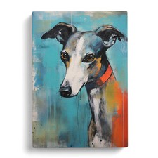 Whippet Gestural No.3 Canvas