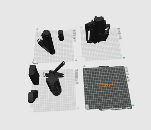 Colt prop 3d printed - m4,,