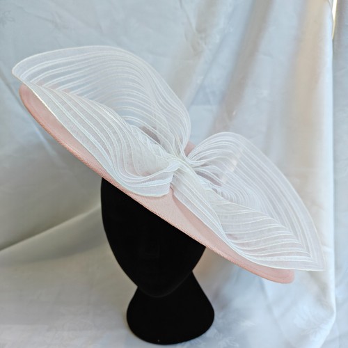 Baby pink white - 40cm, wide