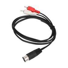 DIN 7PIN Male To 2RCA Male