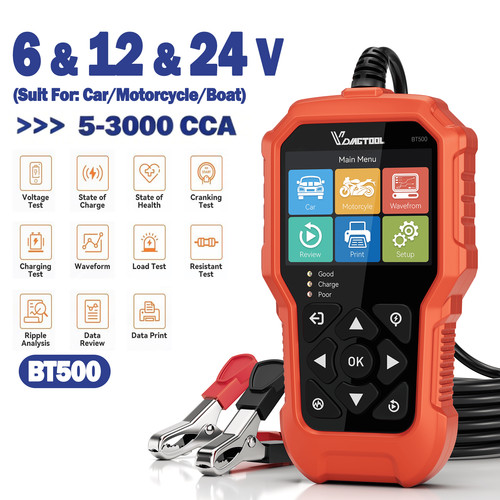 Vdiagtool bt500 car battery - vdiagtool,