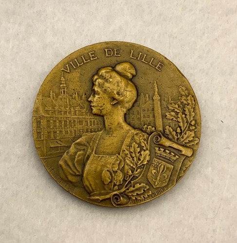 Art nouveau france medal - nouveau, 1923