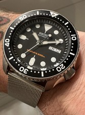 SEIKO SKX007 K2 200M DIVERS WATCH, FULL WORKING ORDER.. 99P START, NO RESERVE !!