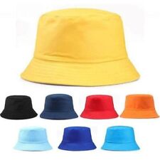 Bucket Hat Adults Unisex Summer Winter Fishing Beach Festival Sun 100% Cotton