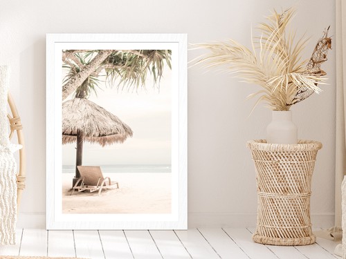 Beach hut chair near - &,